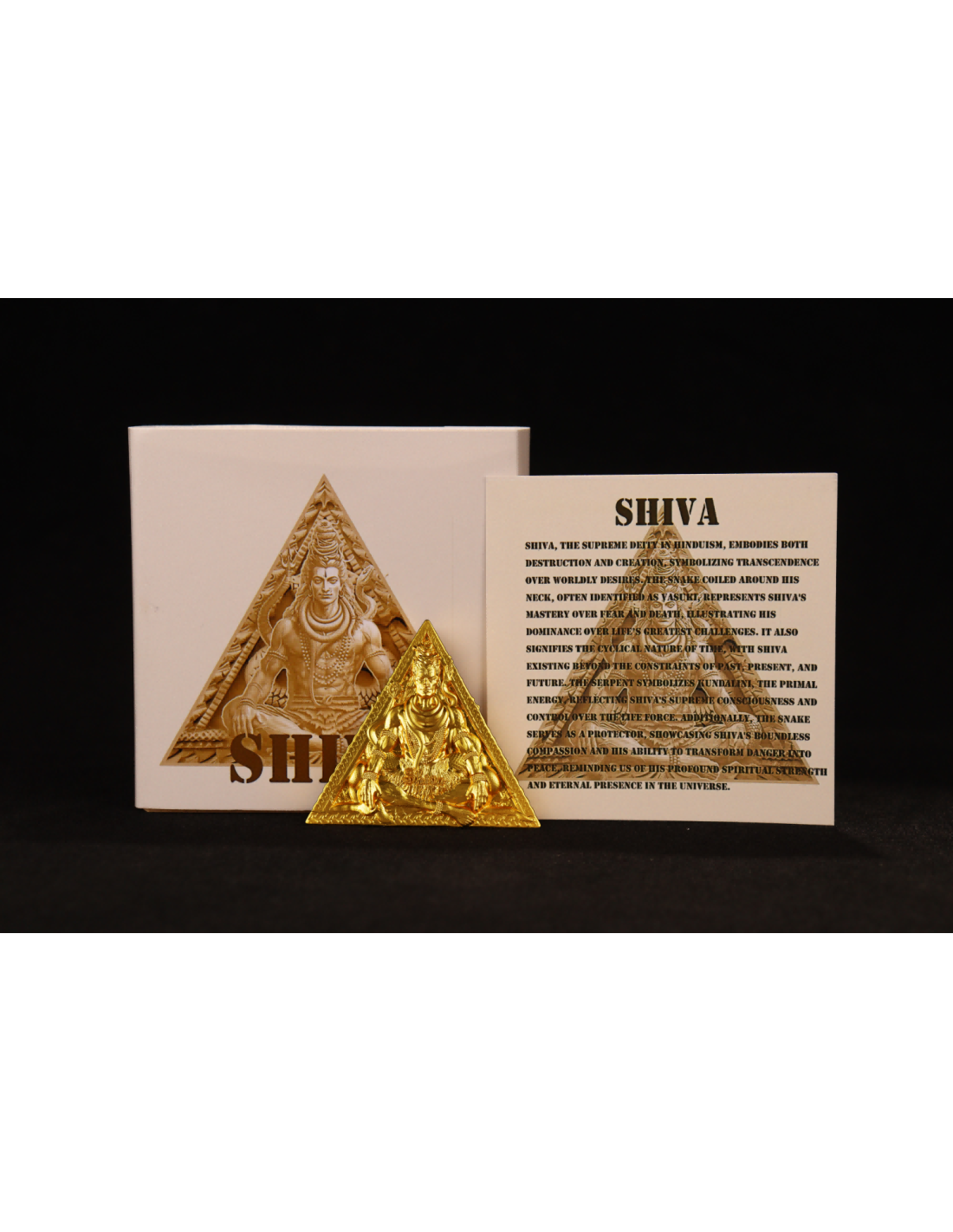 SHIVA Gold Gilded Trimurti Guardians of the Universe 3 Oz Silver Coin 3000 Francs CFA Cameroon 2025