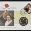 British Indian Ocean Territory 2 Pounds 2011 - Elizabeth II Prince Philip, 90th Birthday Rare Coin ( First Day Cover with Stamp )