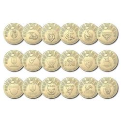 Alternative view of 1 Dollar's 2024 Australian Football League (AFL) 20 Coin Set with Folder