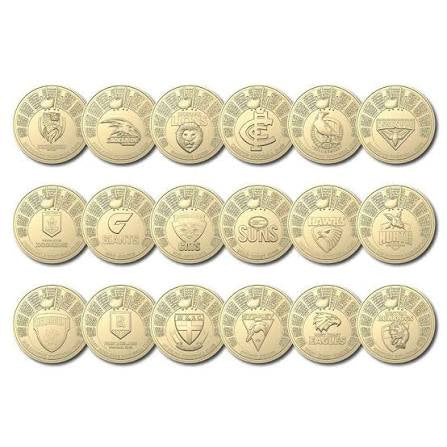 1 Dollar's 2024 Australian Football League (AFL) 20 Coin Set with Folder