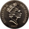New Zealand 5 Dollars 1997 - Elizabeth II 3rd Portrait; Golden Wedding Rare Coin ( First Day Cover with Stamp ) - Image 4