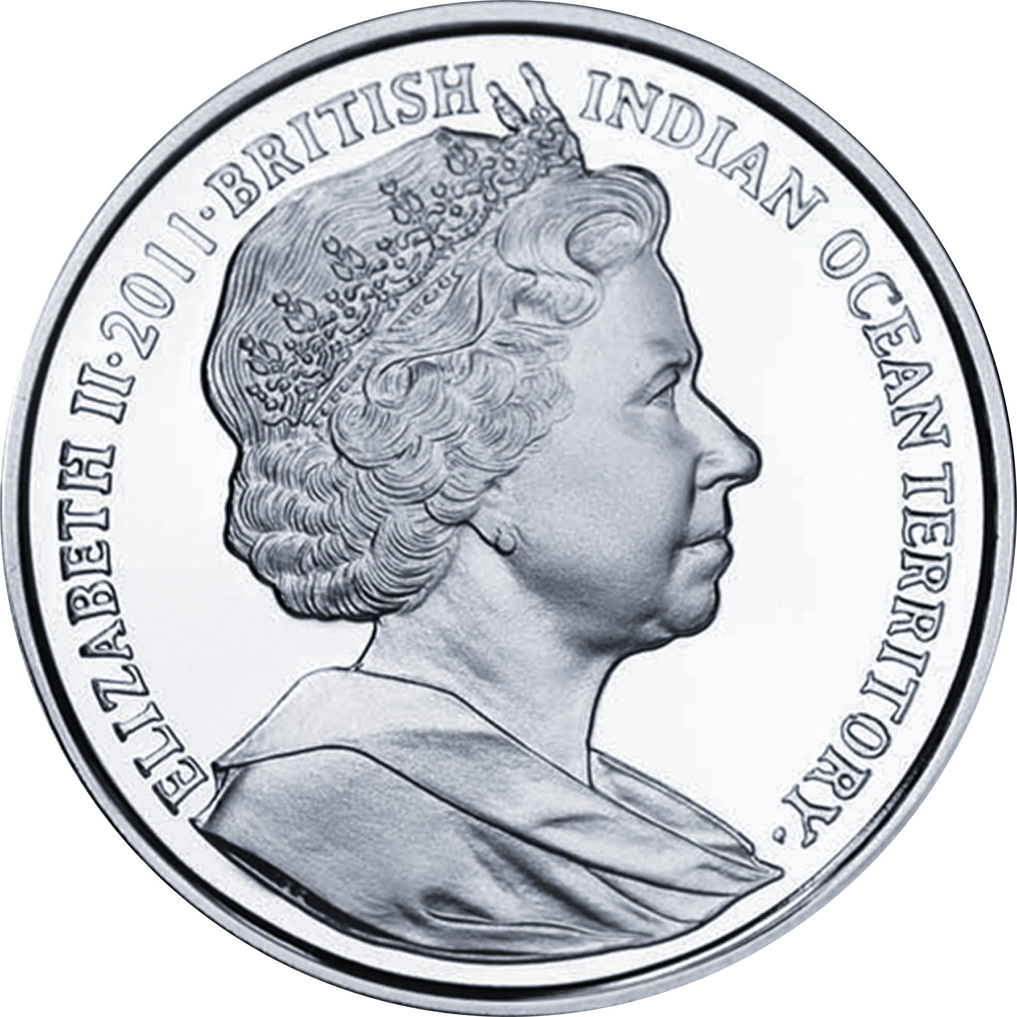 British Indian Ocean Territory 2 Pounds 2011 - Elizabeth II Prince Philip, 90th Birthday Rare Coin ( First Day Cover with Stamp ) - Image 3