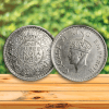 Extremely Rare One Rupee Silver Coin Year 1938 AUNC Grade George Vi Calcutta Mint British of India