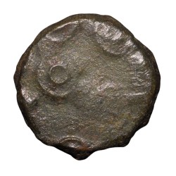 Alternative view of Copper Coin of Pulumavis (1st Cen. BC) of Satavahan Dynasty from Kottalingalu Andhra Region Very Rare