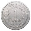 Old Aluminium 1 Franc of France (AD 1941) with Wreathed female head facing left - Image 2