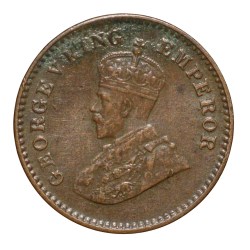 Bronze 1/12 Anna of George V (AD 1930) of Calcutta Mint Scarce