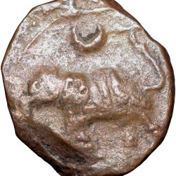 Copper 1/4 Paisa of Nawabs of Cuddapah, Vassals of Tipu Sultan (AD 1787-1799) of Kharpa (Cuddapah) Mint KM31.3 Ext.Rare