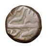 Copper 1/4 Dam of Akbar(AD 1556-1605) Hastam Hissa Type ilahi Shahrewar 4X Rare