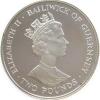 Guernsey 2 Pounds 1990 - Elizabeth II Queen Mother Rare Coin ( First Day Cover with Stamp ) - Image 3