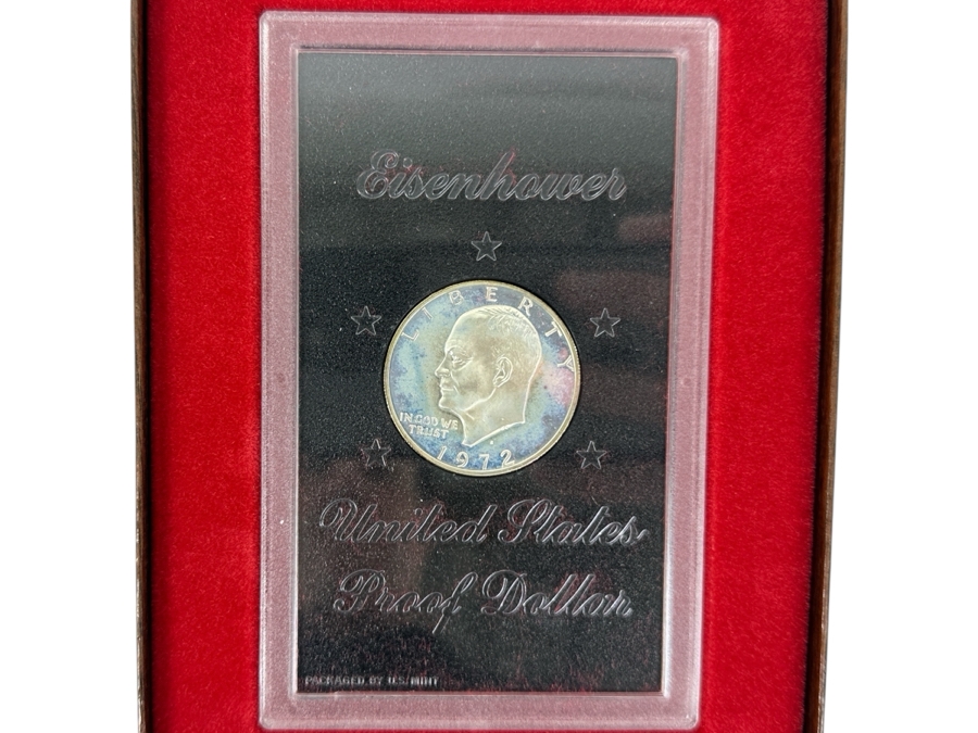 United States 1 Dollar 1972 (Eisenhower Dollar) Proof Silver Dollar Set