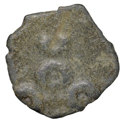 Alternative view of Potin Coin of Satkarni (1st Cen. BC) of Satavahana Dynasty Elephant Type from Vidarbha Region