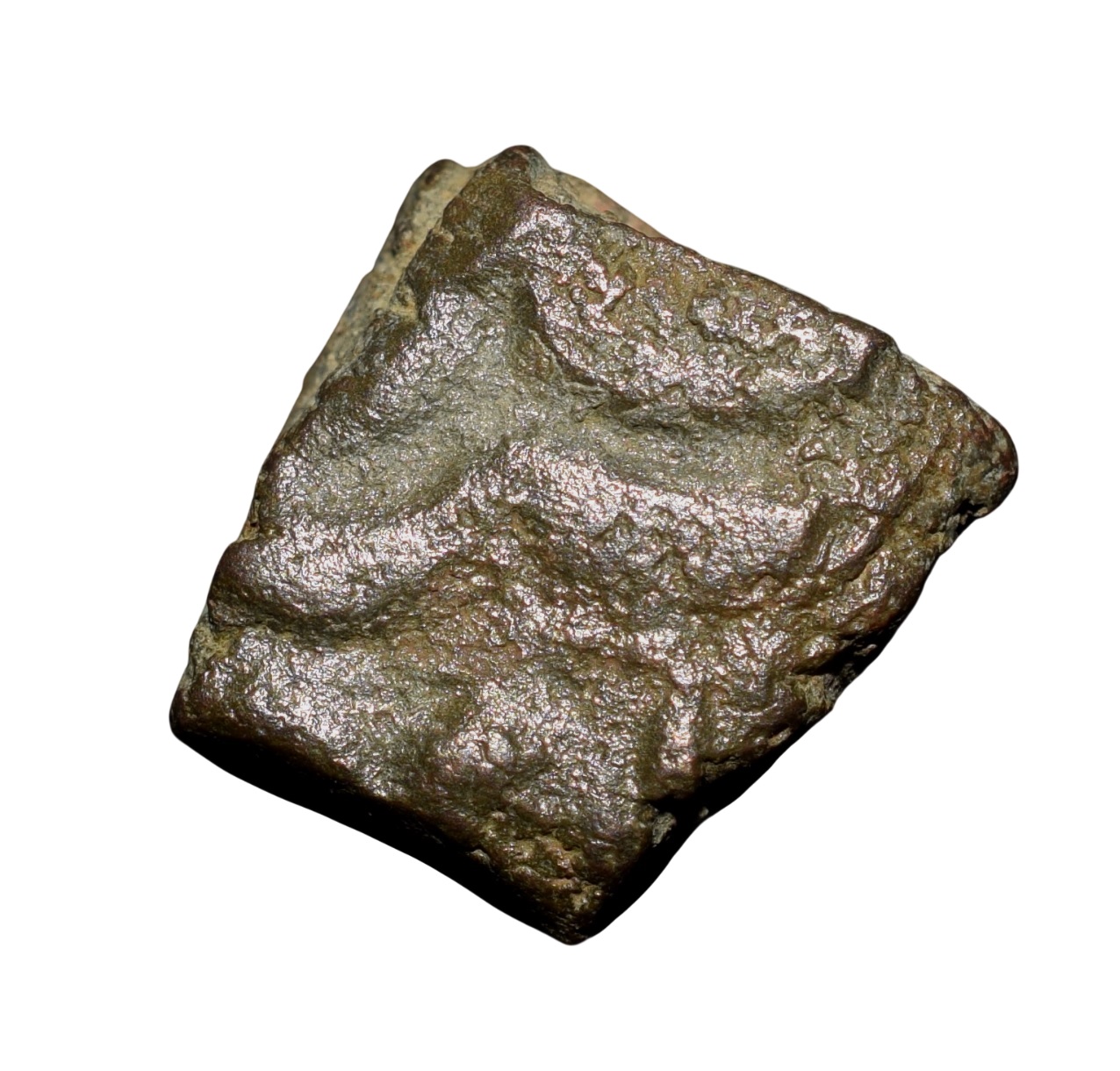 Copper 1/2 Falus of Akbar(AD1556-1605) of Sukkur Mint Unlisted not in KM Star Mint Mark Rare