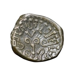 Alternative view of Silver Drachma of Kumar Gupta (AD 414-455) of Gupta Dynasty Garuda Type Portrait Issue