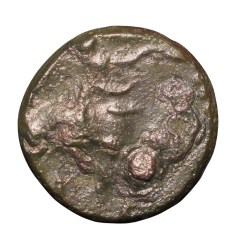 Potin Coin of Satavahana Dynasty(100 BC) from Nashik Elephant, Sacred Kumbha/Tree-Ujjaini
