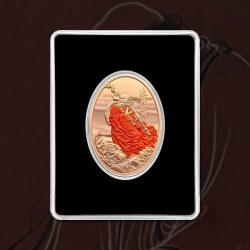 Alternative view of Extremely Rare Item 2026 copper commemorative Proof coin Issued The Republic of Ghana featuring Bodhidharma 1 CEDI