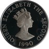 Guernsey › Alderney 2 Pounds 1990 - Elizabeth II Queen Mother's 90th Birthday Rare Coin ( First Day Cover with Stamp ) - Image 3