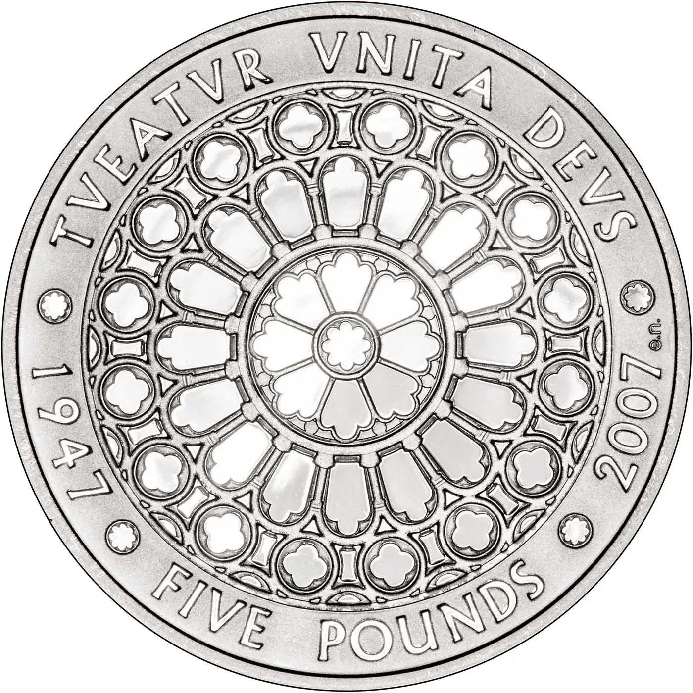 2007 Diamond Wedding Crown, Five Pounds Brilliant Special Issue Royal Mint Proof Set with Beautiful Certificate