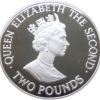 Guernsey 2 Pounds 1989 - Elizabeth II Royal Visit Rare Coin ( First Day Cover with Stamp ) - Image 2