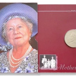 Alternative view of 2000 United Kingdom - 5 Pounds - Queen Elizabeth The Queen Mother Centenary Crown issued by Royal Mint UK