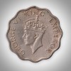 Rare 1 Anna 1941 King George VI Calcutta Mint British India Coin # A041 - Image 2