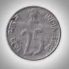 Rare 25 Paise 1996 Rhinoceros Series Noida Mint Republic India Coin # A108 - Image 2