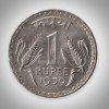 Rare 1 Rupee 1979 Republic of India Calcutta Mint Coinage India Coin # A124