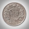 Rare 1 Rupee 1919 King George V Bombay Mint British India Silver Coin # A172