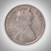 Rare Half Rupee 1899 Queen Victoria Empress Calcutta Mint British India Silver Coin # A179 - Image 2