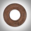 Rare 1 Pice 1952 Government of Pakistan Crescent and Star Holed Bronze Coin Foreign Mint # A188 - Image 2