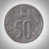 Rare 50 Paise 2000 Parliament House Noida Mint Republic India Coin # A193 - Image 2