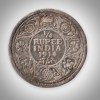 Rare 1/4 Rupee 1914 King George V Bombay Mint British India Silver Coin # A209