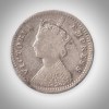 Rare 2 Annas 1897 Queen Victoria Empress Bombay Mint British India Silver Coin # A222 - Image 2