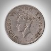 Rare Quarter Rupee 1947 King George VI Tiger Type Bombay Mint British India Coin # A229 - Image 2