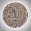 Rare 50 Paise 1985 Republic India Taegu (Korea) Mint Coinage India Coin # A339