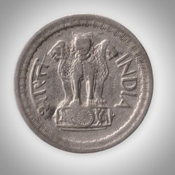 Alternative view of Ex Rare 50 Paise 1971 Republic India Calcutta Mint Coinage India Coin # A344