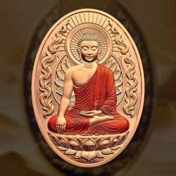 Lord Buddha Statue 1 Ghana Sadi 50 mm Proof Coin Issued The Republic of Ghana Limited to 399 Pieces only Unique and Rare