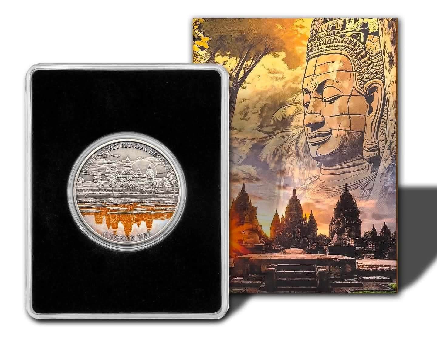 Republic of Cameroon Lord Buddha 100 Francis CFA Angkor Wat Year 2025 Proof Coin Issued Unique and Rare