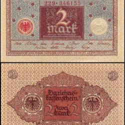 Germany 2 Mark World Banknote 1920 P60 UNC Unique and Rare