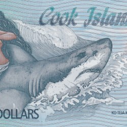 Cook Islands 3 Dollars Rare Unc Polymer Note #B2