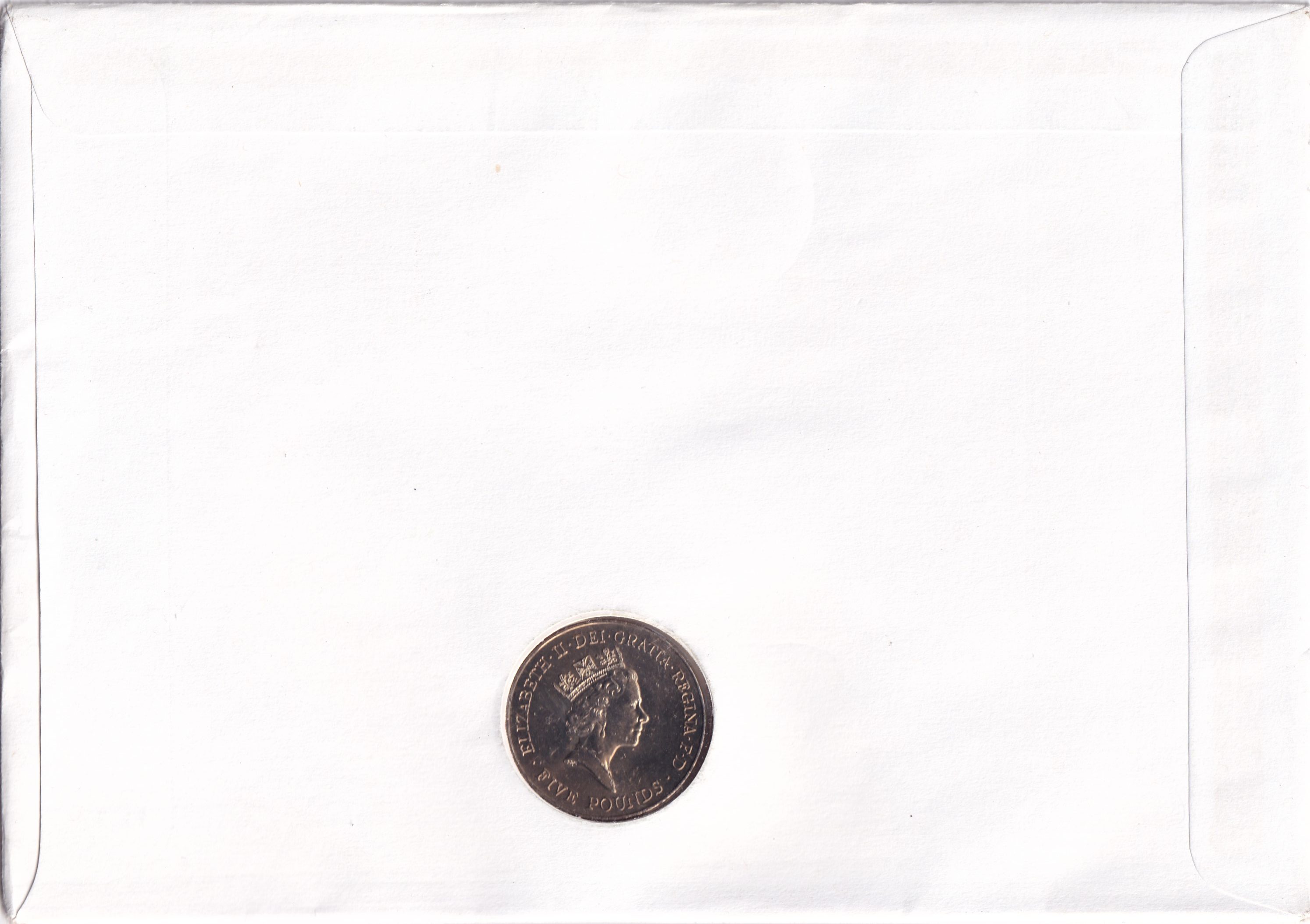 United Kingdom 5 Pounds 1996 – Elizabeth II Queen’s 75th Birthday Rare Coin (First Day Cover with Stamp)