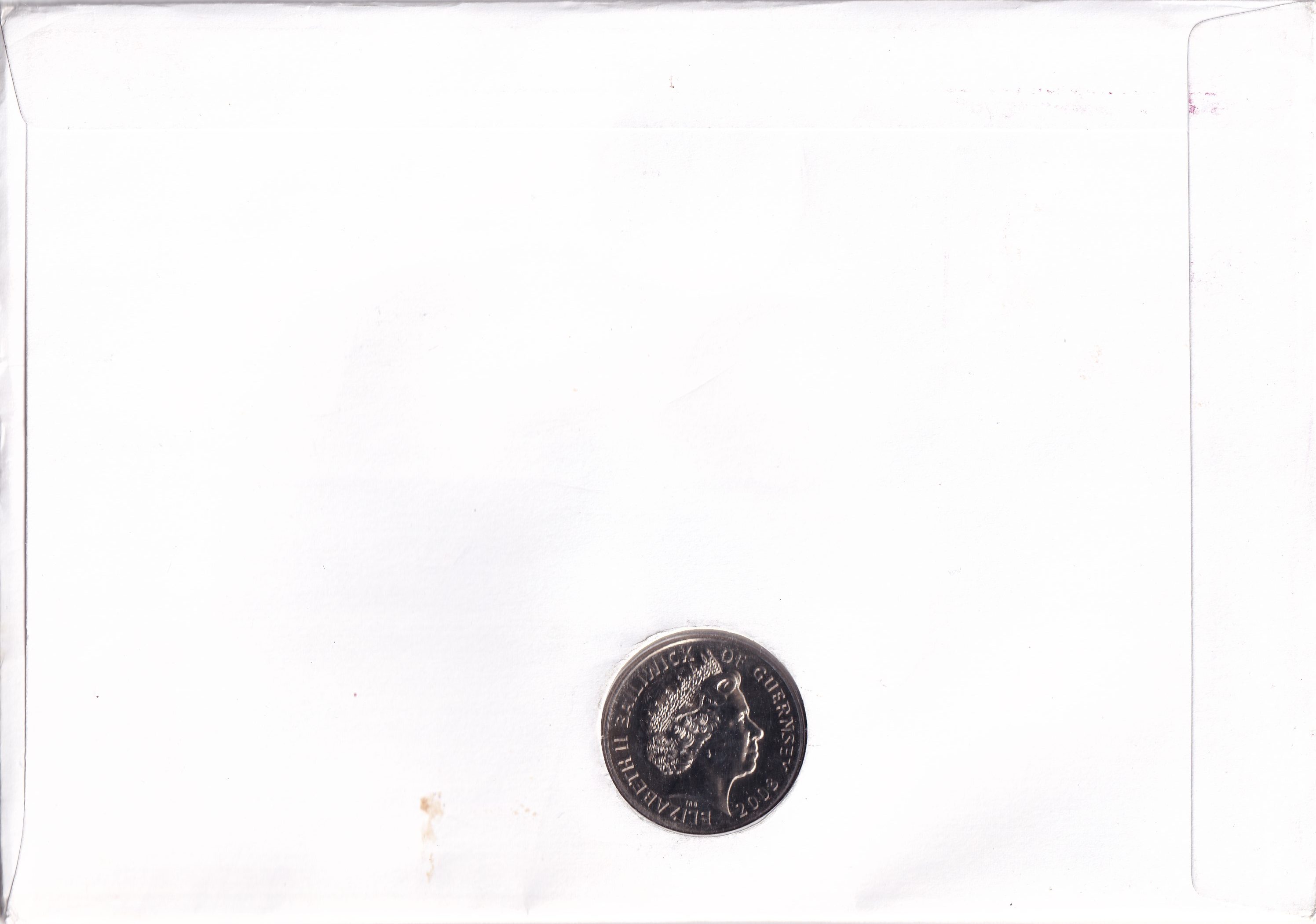Guernsey 5 Pounds 2008 - Elizabeth II Formation of RAF Rare Coin (First Day Cover with Stamp)