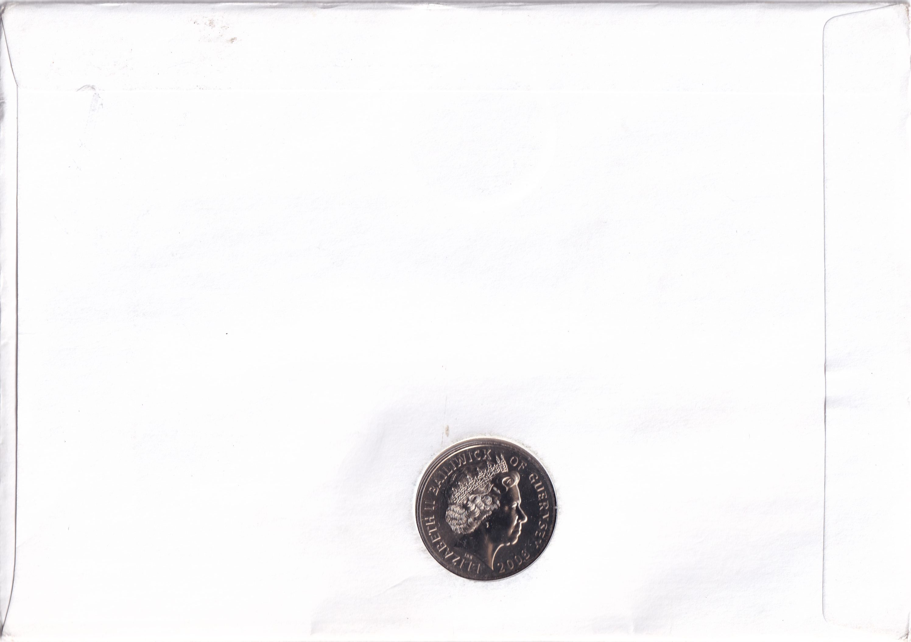 Guernsey 5 Pounds 2008 - Elizabeth II Berlin Airlift Rare Coin (First Day Cover with Stamp)