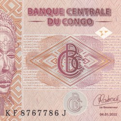 Congo 50 Francs UNC Note With Ending 786 Fancy Number