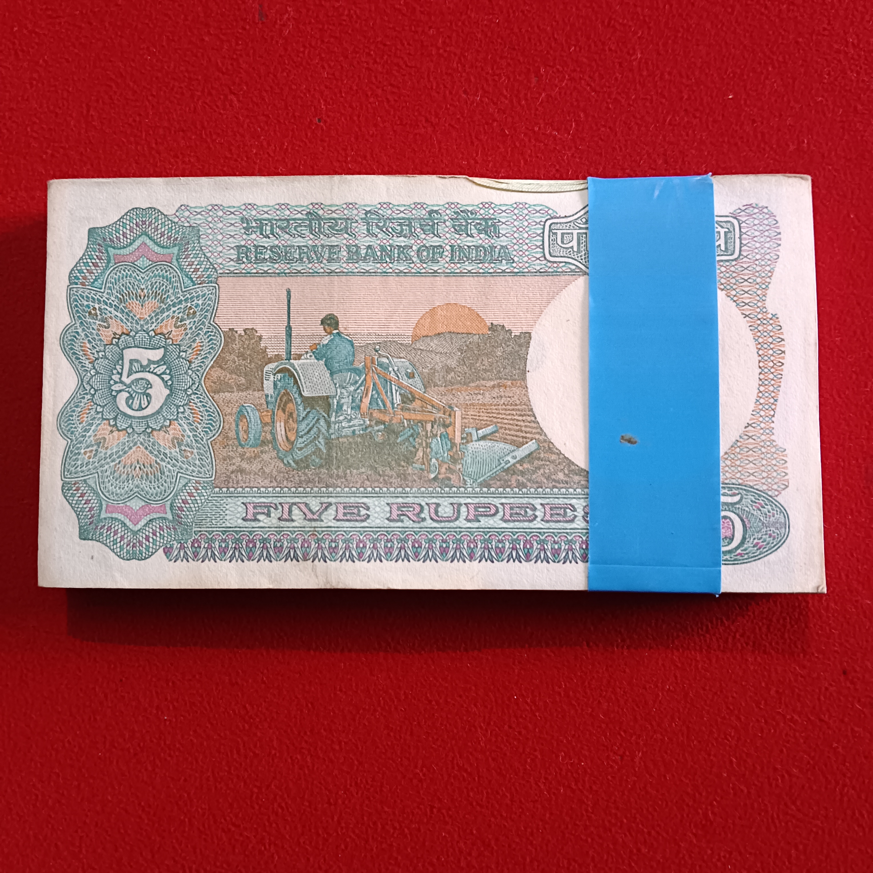 Five Rs Rare Tractor Full Serial Bundle Governor Bimal Jalan Unc Condition Reserve Bank of India 562201