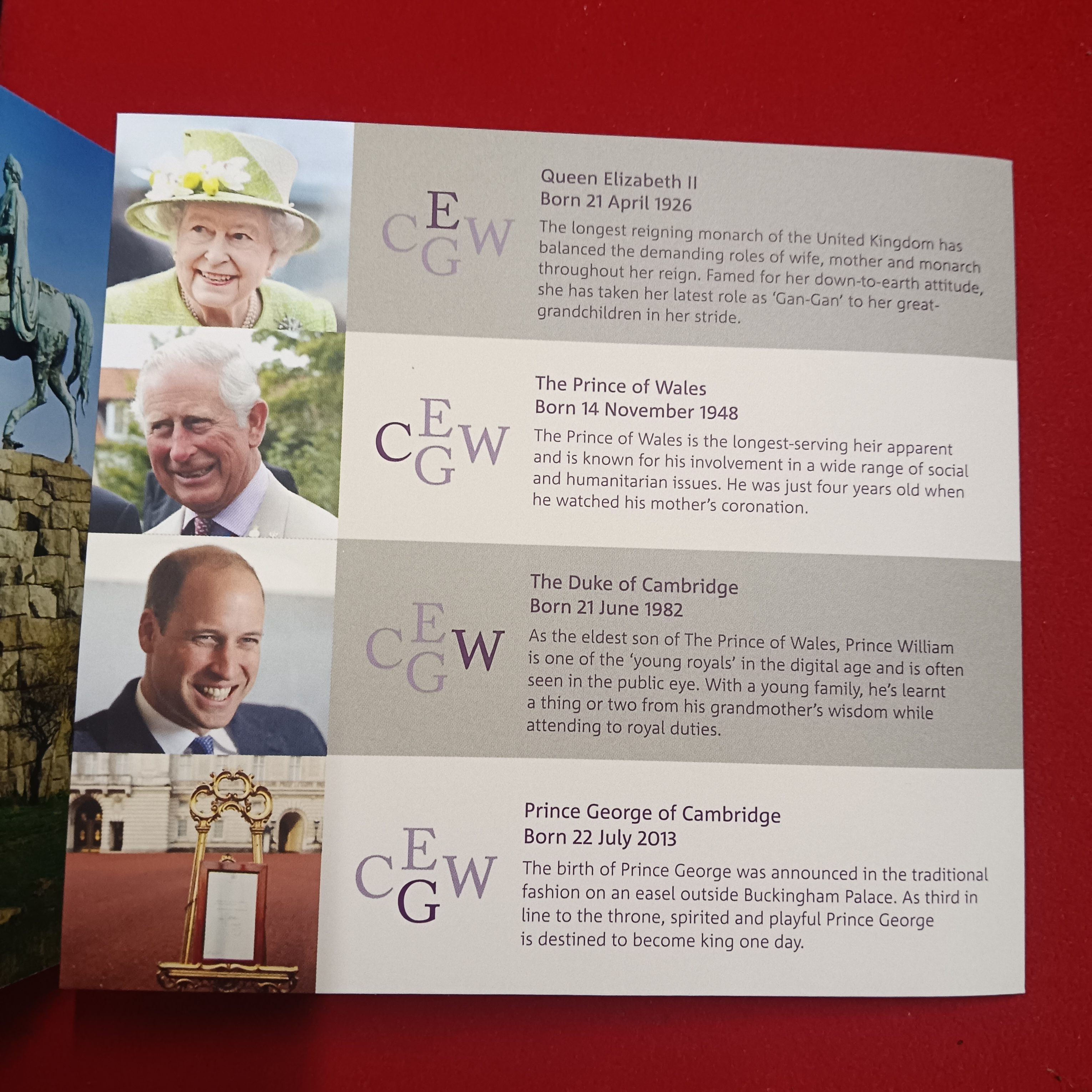Extremely Rare UK £5 Brilliant Uncirculated Proof Coin celebrating four generations of the British royal family Year 2018 Issue The Royal Mint