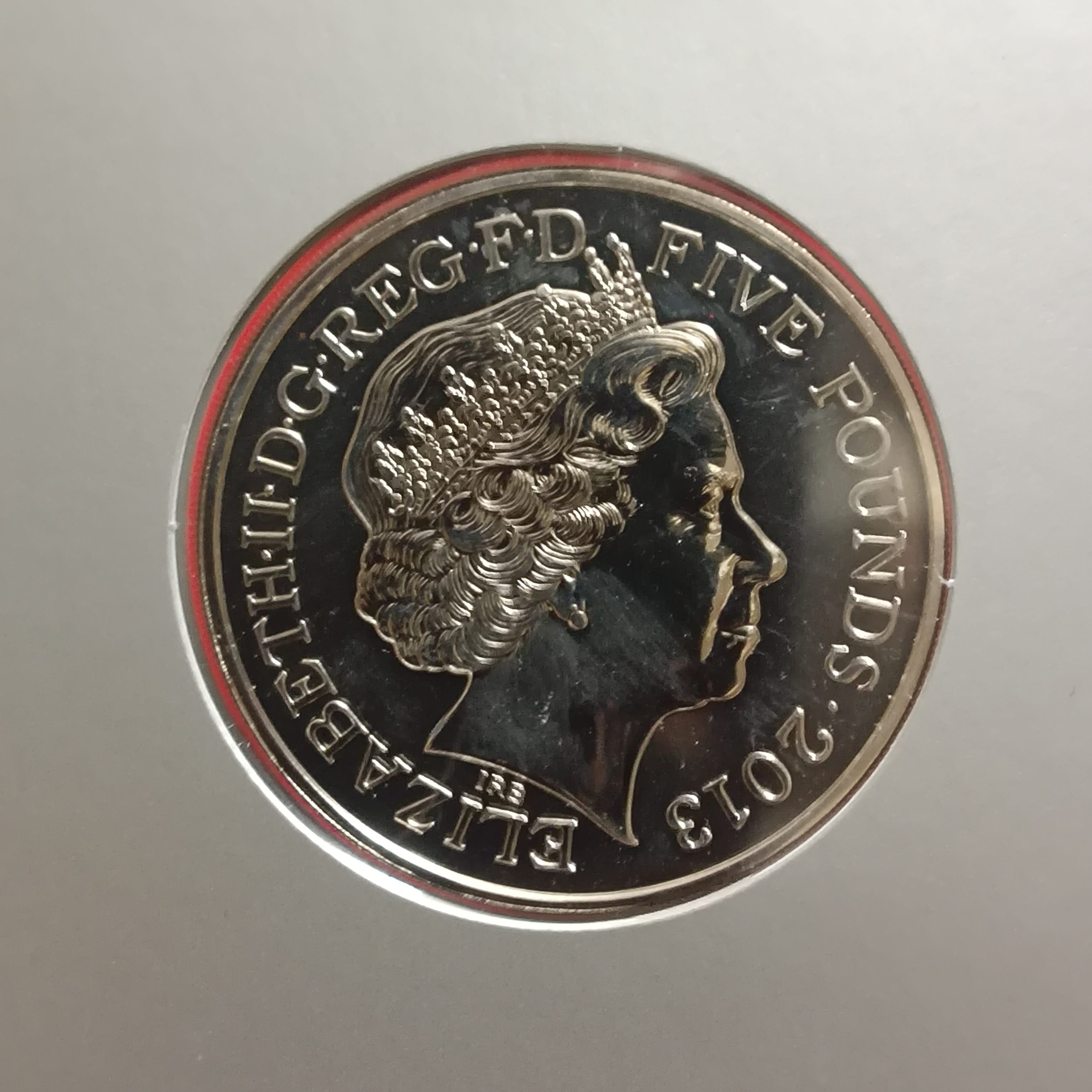 Extremely Rare The Queen's Coronation 60th Anniversary Five Pounds Elizabeth 1953-2013 To Reign And Serve Issued The Royal Mint
