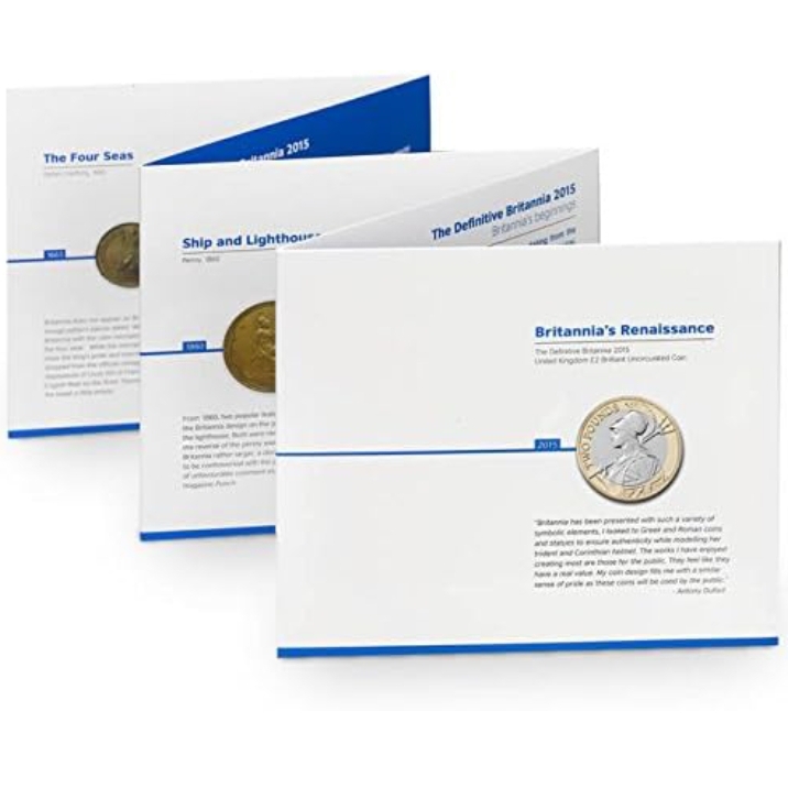Extremely Rare The Definitive Britannia 2015 United Kingdom 2 Pounds Proof Coin Set Issued The Royal Mint