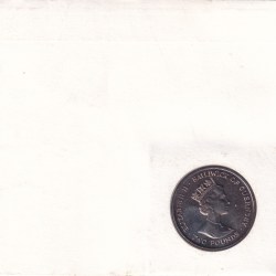 Alternative view of Guernsey 2 Pounds 1990 - Elizabeth II Queen Mother Rare Coin ( First Day Cover with Stamp )