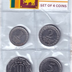 SRI LANKA SET OF 4 COINS