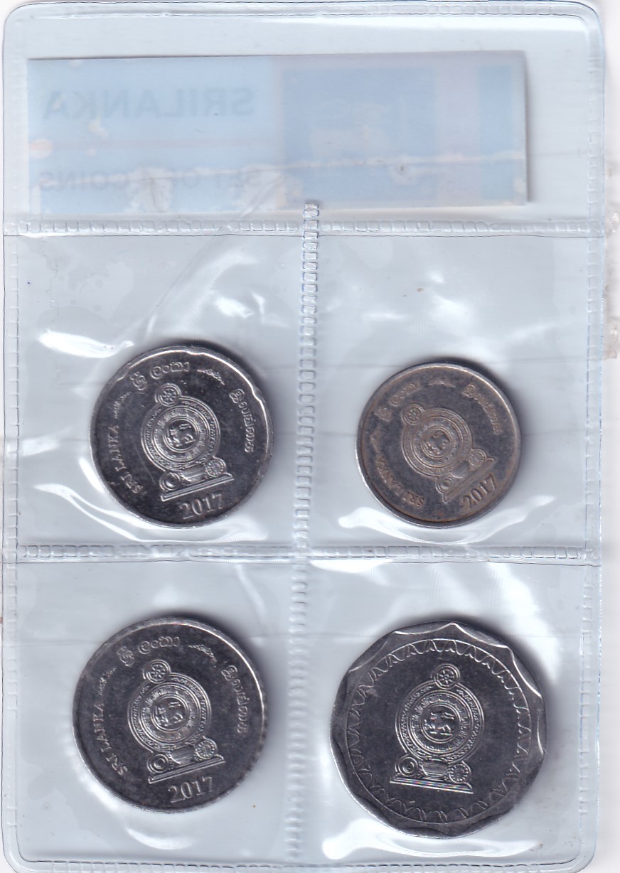 SRI LANKA SET OF 4 COINS